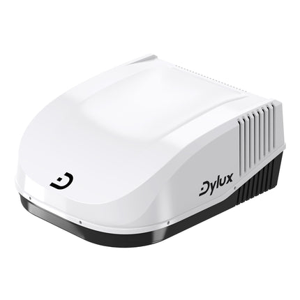 Dylux 15,000 BTU Roof-Mount RV Air Conditioner with PTC Heating – Non-Ducted, Quiet for RVs, Vans