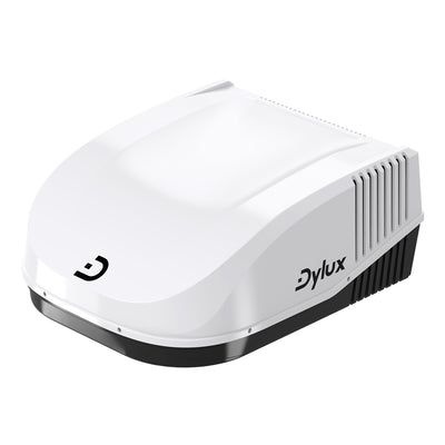 Dylux 15,000 BTU Roof-Mount RV Air Conditioner with PTC Heating – Non-Ducted, Quiet for RVs, Vans