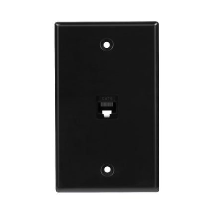 Dylux 1-Port Cat6 Female-to-Female Wall Plate - High-Speed Network Ports