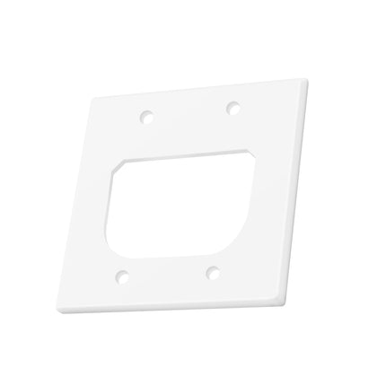 Dylux Dual Gang Recessed Wall Plate with Cable Management