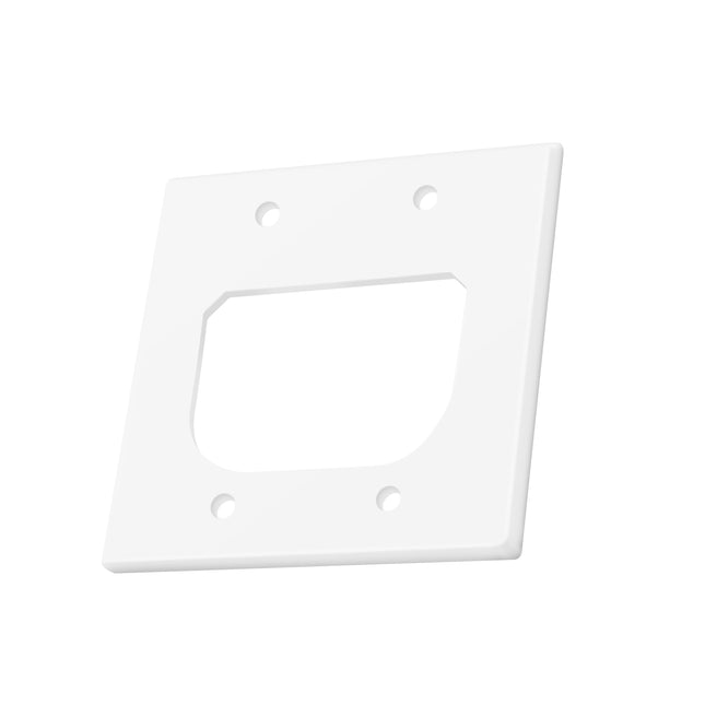 Dylux Dual Gang Recessed Wall Plate with Cable Management