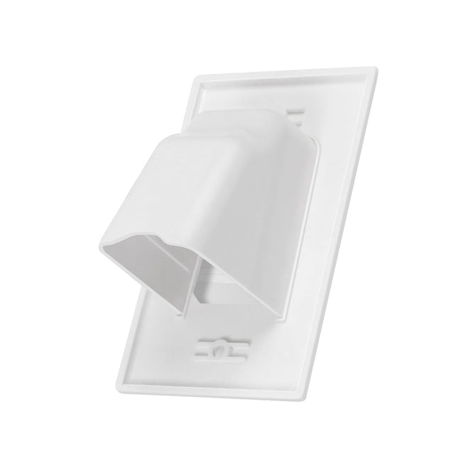 Dylux Single Gang Recessed Wall Plate for Low Voltage Cables