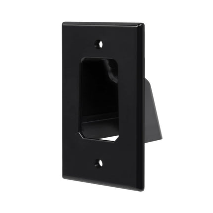 Dylux Single Gang Recessed Wall Plate for Low Voltage Cables