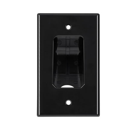 Dylux Single Gang Recessed Wall Plate for Low Voltage Cables