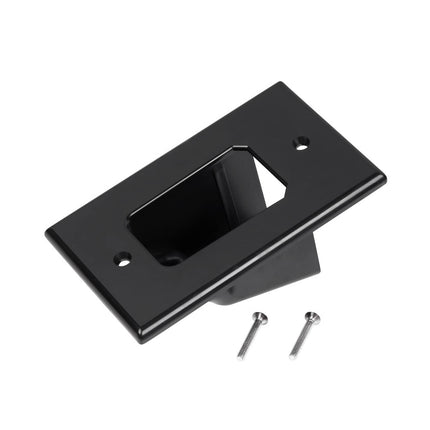 Dylux Single Gang Recessed Wall Plate for Low Voltage Cables