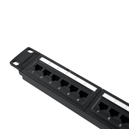 Dylux Cat.6 UTP Patch Panel with Rack Mount and Small Punch Down Tool and Cable Management