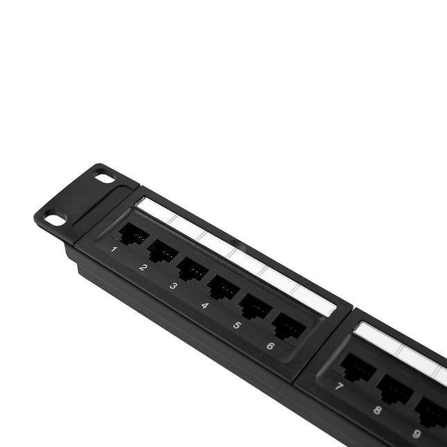 Dylux Cat.6 UTP Patch Panel with Rack Mount and Small Punch Down Tool and Cable Management