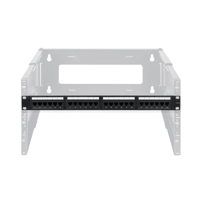 Dylux Cat.6 UTP Patch Panel with Rack Mount and Small Punch Down Tool and Cable Management