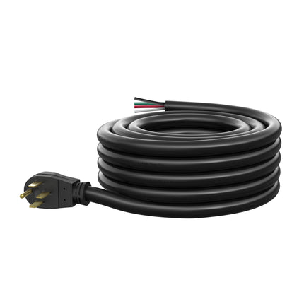 Dylux 50A RV Power Extension Cord with Handle - 30 FT, NEMA 14-50P Male to Bare Wire