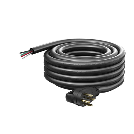 Dylux 50A RV Power Extension Cord with Handle - 30 FT, NEMA 14-50P Male to Bare Wire