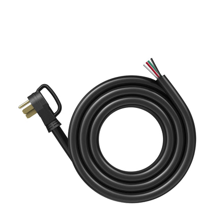 Dylux 50A RV Power Extension Cord with Handle - 30 FT, NEMA 14-50P Male to Bare Wire