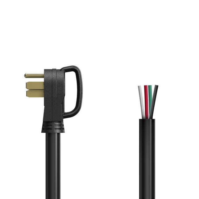 Dylux 50A RV Power Extension Cord with Handle - 30 FT, NEMA 14-50P Male to Bare Wire