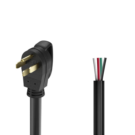 Dylux 50A RV Power Extension Cord with Handle - 30 FT, NEMA 14-50P Male to Bare Wire