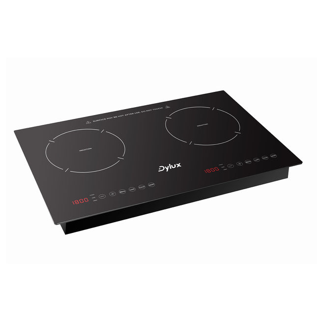 Dylux Dual Burner 24'' RV Induction Cooktop – 1800W, Touch Control, Space-Saving Design