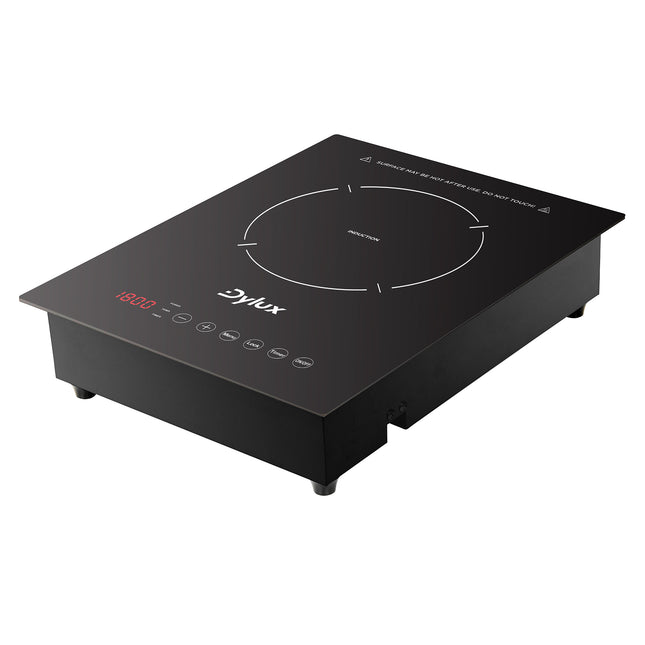 Dylux 12“ RV Induction Cooktop – 1800W, Precise 10-Level Control, Automatic Shut-Off, and Anti-Vibration Stability