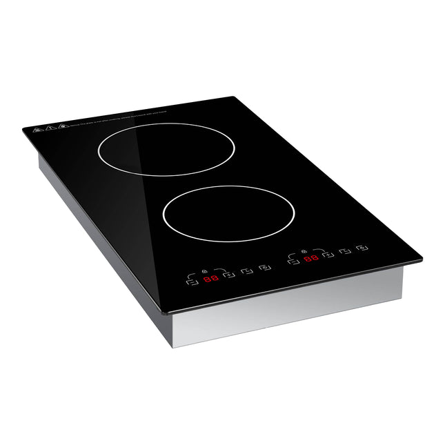 Dylux Dual Burner 24'' RV Induction Cooktop – 1800W, 9 Power Levels, Space-Saving Design