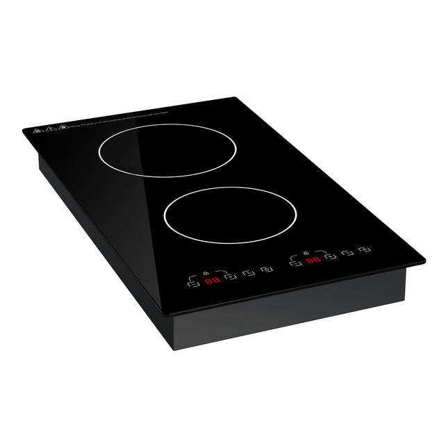 Dylux Dual Burner 24'' RV Induction Cooktop – 1800W, 9 Power Levels, Space-Saving Design