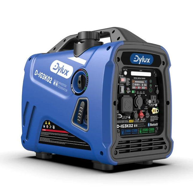 Dylux 2800W Dual Fuel Propane/Gas Inverter Generator with Bluetooth – Silent, Portable Power for Outdoor & Backup