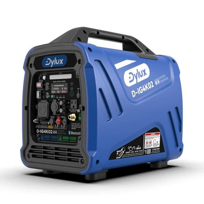 Dylux 4500W Dual Fuel Propane/Gas Inverter Generator with Bluetooth – Silent, Portable Power for Outdoor & Backup
