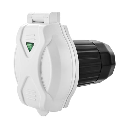 Dylux RV 125V 30A Twist-Lock Power Inlet with 3-Prong Plug, LED Indicator & ETL Listed – For RVs and Boats