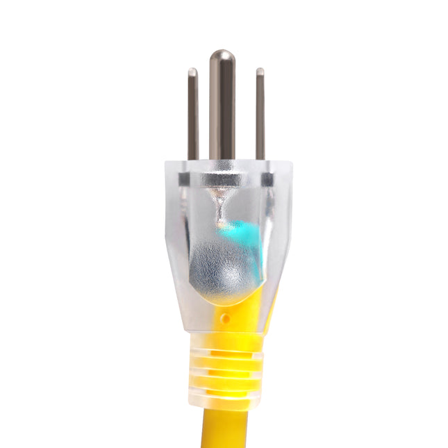 Dylux 15 Amp Power Cord Set – 25/30 Feet with Fully Molded Ends for Harsh Environments