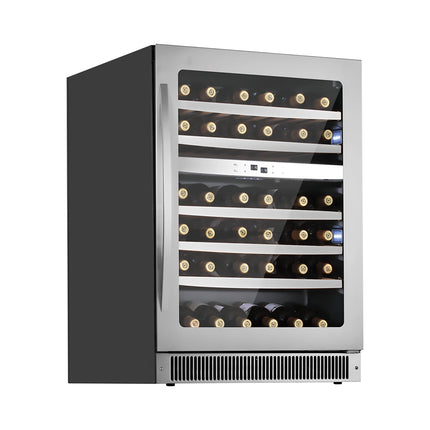 Dylux 24" Dual-Zone Wine Cooler – 46-Bottle Capacity, 5.6 Cu. ft., Low-Noise, Built-in/Freestanding Installation