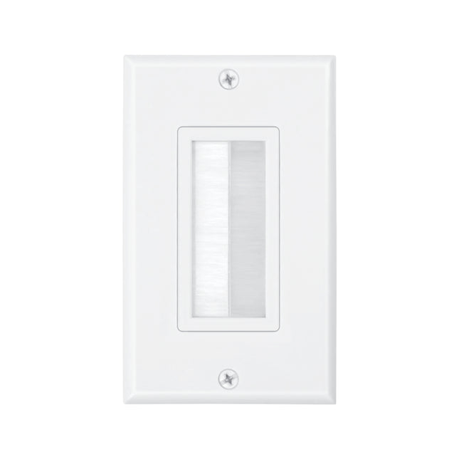 Dylux Decora Brush Wall Plate - Efficient Cable Management Design