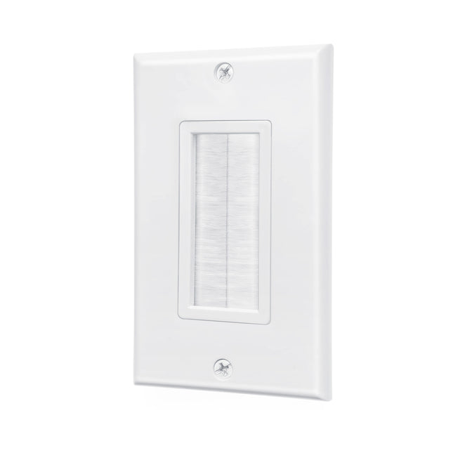 Dylux Decora Brush Wall Plate - Efficient Cable Management Design