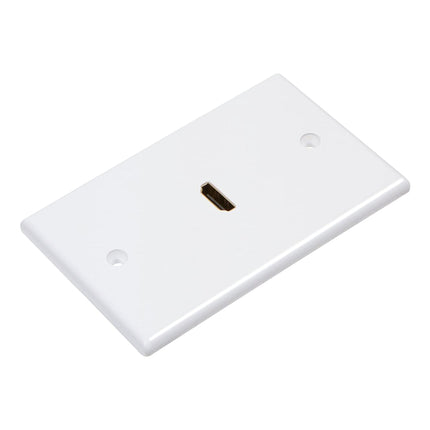 Dylux 1-Port HDMI Wall Plate with 180-Degree Female-to-Female Adapter