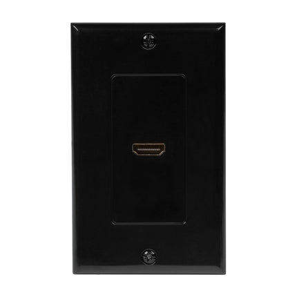 Dylux 1-Port HDMI 2.0 Wall Plate with 5.12in Female-to-Female Extension Cable