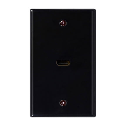 Dylux 1-Port HDMI Wall Plate with 180-Degree Female-to-Female Adapter