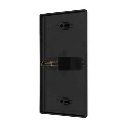 Dylux 1-Port HDMI Wall Plate with 180-Degree Female-to-Female Adapter