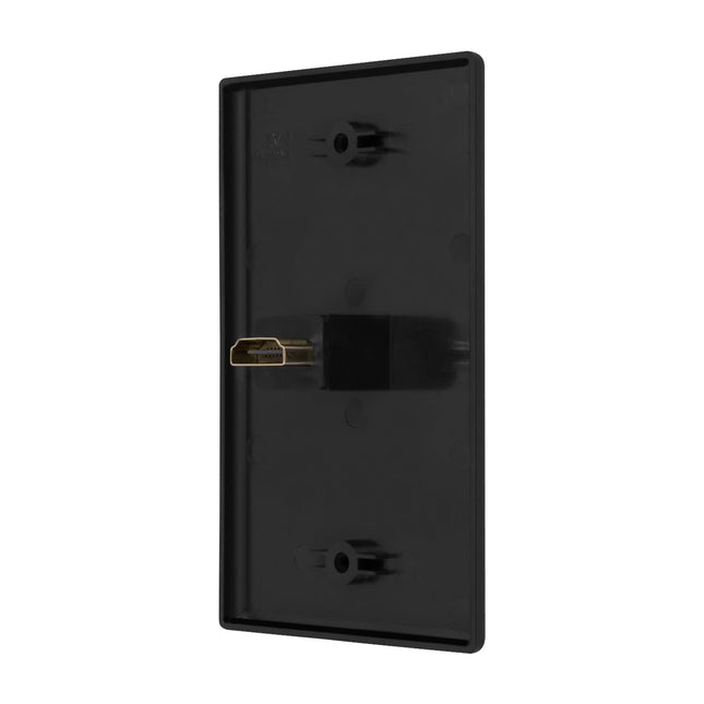 Dylux 1-Port HDMI Wall Plate with 180-Degree Female-to-Female Adapter