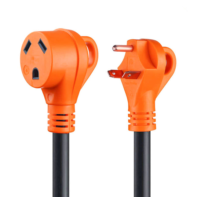 Dylux 30 Amp 3-Wire RV Extension Cord with Handle– 25/30 Feet Heavy-Duty Cable with W/ Handles