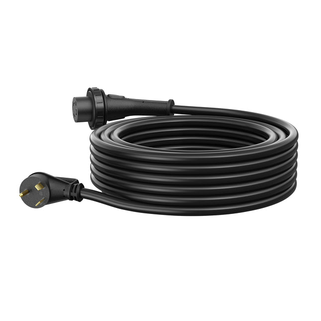 Dylux 30A RV Power Extension Cord with Handle - 30 FT 10 Gauge with TT-30P to L5-30R Locking Connector