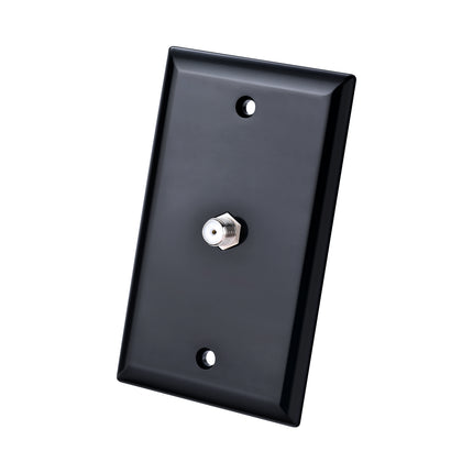 Dylux F81 Coax Wall Plate with 1-to-2 Splitter on the backside– Single or Dual Port