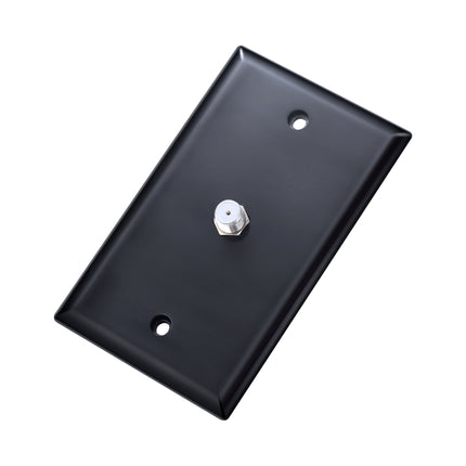 Dylux F81 Coax Wall Plate with 1-to-2 Splitter on the backside– Single or Dual Port