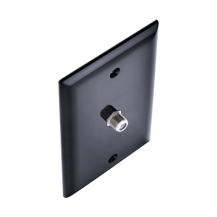 Dylux F81 Coax Wall Plate with 1-to-2 Splitter on the backside– Single or Dual Port